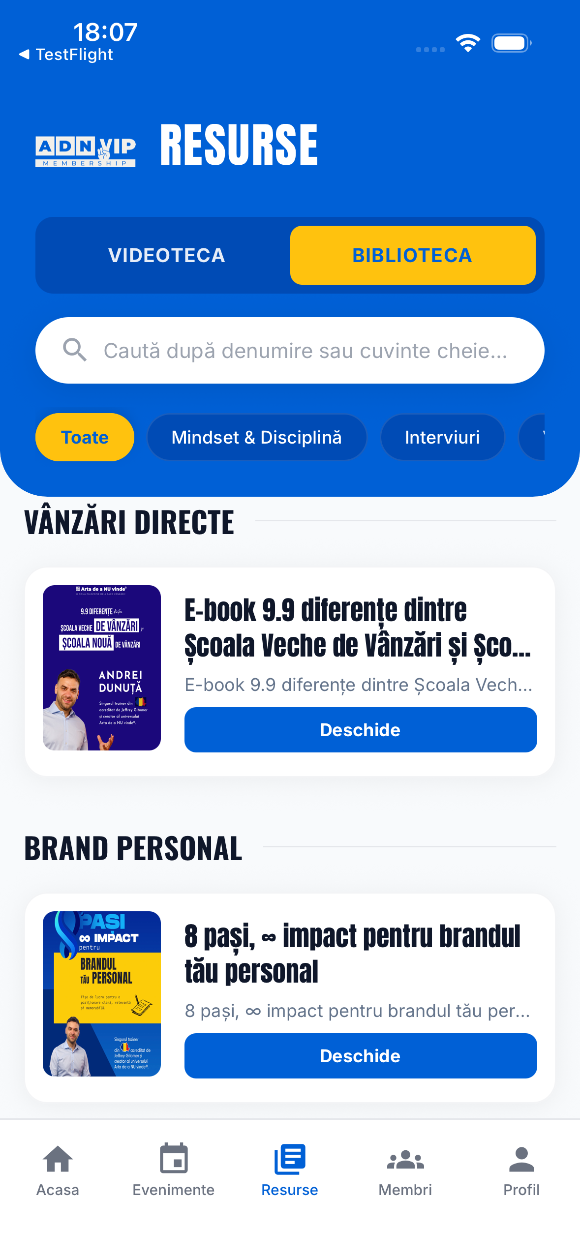 Resurse - Videotecă și Bibliotecă, mereu la îndemână